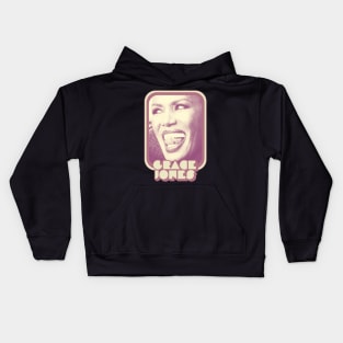 Grace Jones / Retro Style 80s Aesthetic Design Kids Hoodie